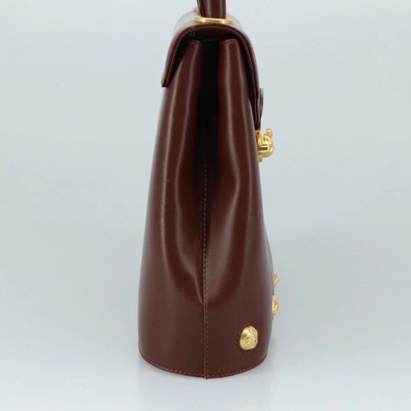 Salvatore Ferragamo Hand Bag Leather Brown Gold - Picture 5 of 15